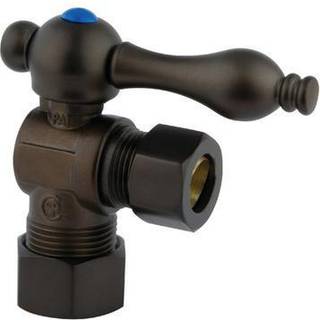 Kingston Brass CC54405 5/8 """" O.D. Komprimering 1/2 """" O.D. Komprimeringsvinkelafbrydelsesventilolie gnides bronze
