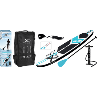 XQ Max Professional Oppusteligt SUP-board 320 cm - med pumpe, paddle, finne og strop - maksimal vægt 150 kg
