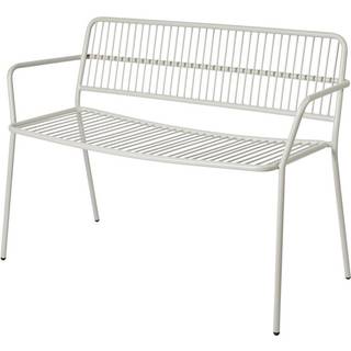 Broste Copenhagen Eden bænk med armlæn Beige grey