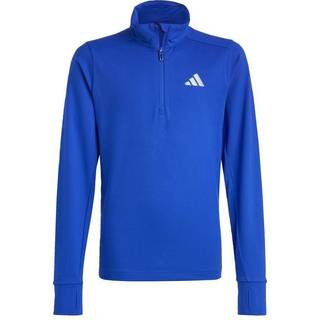 adidas U Run ½ Zip Trøje Junior - Str. 128, Let & Åndbar i Genanvendt Materiale