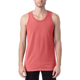 Unisex 5,5 oz. 100% Ringspun Bomuld Garment-Dyed Tank 3XL CORAL CRAZE