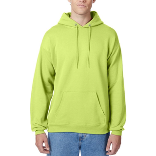 Hanes herre Pullover Ecosmart Hooded Sweatshirt Safety Green stor stor