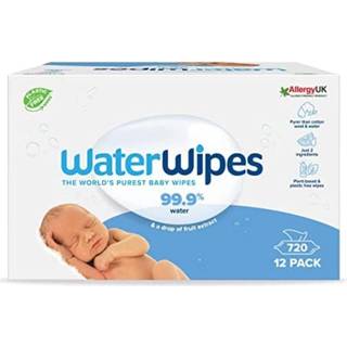 WaterWipes Baby Wipes 12 Pack Milde vådservietter til babyer 12x60 stk. - 12x60 stk.