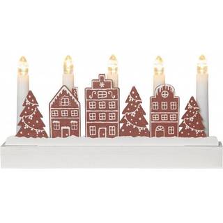 Star Trading - Advent Candlestick Yuletide - Brown - 14,5 cm