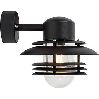 Belid Mira væglampe, Ø23,9 cm, E27, IP23, sort struktur