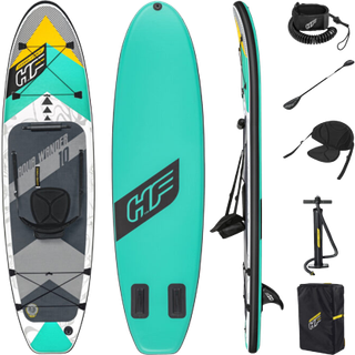 Oppustelig SUP Bestway Hydro Force Aqua Wander 10', 305 x 84 x 12 cm + pagaj + håndpumpe + transportrygsæk + reparationssæt + sæde + fodstøtte