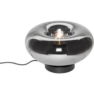Art Deco bordlampe sort med røgglas - Ayesha