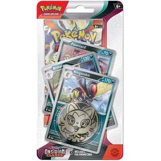 Premium Checklane Blister: 1 Scarlet & Violet: Obsidian Flames Booster Pakke + Annihilape Line Promos & Mønt