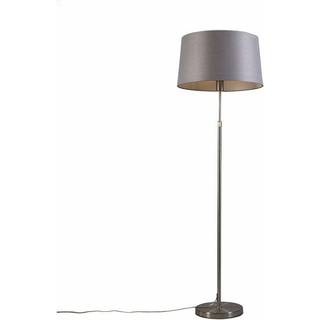 Stål gulvlampe med grå skærm 45 cm justerbar - Parte