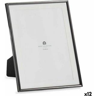 Fotoramme Gift Decor Sort Krystal Stål (12 enheder)
