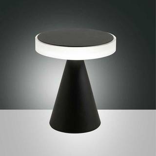 Neutra LED-bordlampe, højde 20 cm, sort, touchdæmper