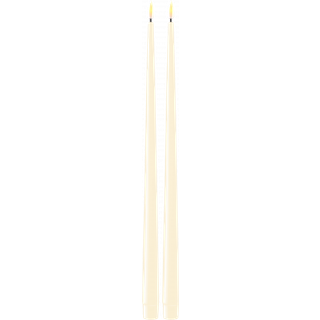 Kronelys LED 2-p Ø2,2cm Cream 38cm