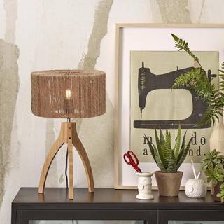 GOOD & MOJO Iguazu bordlampe, trebenet, natur