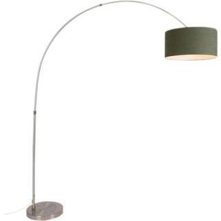 Bue lampe stål mosegron skærm 50/50/25 - XL