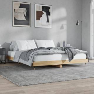 sengestel uden madras 180x200 cm konstrueret træ sonoma-eg