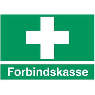 Forbindskasse, henvisningsskilt, selvklæbende folie