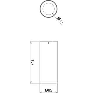 LED-downlight til overflademontering Lucea 10 W hvid