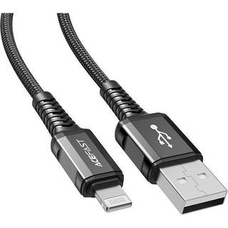 USB-Lightning-Kabel Acefast C1-02, 1,2m - Sort