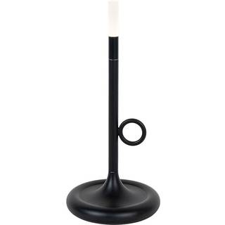 Udendørs bordlampe sort inkl. LED med touch dæmper genopladelig - Sjarel