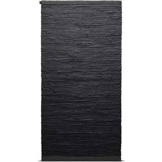 Rug Solid Cotton måtte 65x135 cm Charcoal