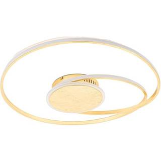 Lindby LED-loftlampe Dorle, Ø 60 cm, guld, aluminium