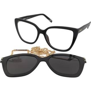 Missoni Kvinde MIS 0133/CS 807/M9 Optiske stel Plast Sort Grå Firkantet Polariseret Clip-on