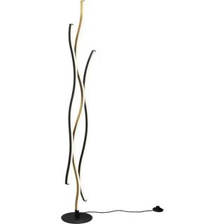 Design vloerlamp zwart met goud incl. LED dimbaar - Blaze