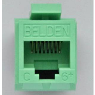 Belden Modular jack k6 utp gf key grøn