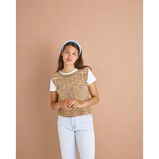 Esther Strikkeopskrift Vest Med Mønster 893925