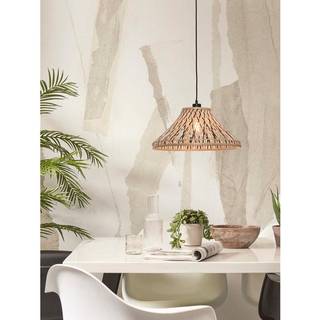 Good & Mojo Hængelampe Tahiti, dæmpbar, Lyst træ, Stue/spisestue, Bambus
