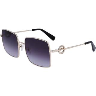 LONGCHAMP Kvinde LO162S 753 Solbriller Metal Guld Grå Geometrisk Fotokromatisk