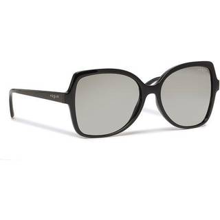 VOGUE EYEWEAR Kvinde VO5488S W44/11 Solbriller Injiceret Sort Grå Sommerfugl Normal Skygge