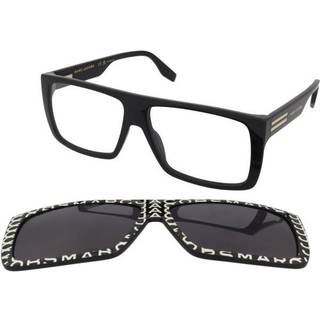 Marc Jacobs Mand MARC 672/CS 03K/IR Solbriller Plast Sort Grå Firkantet Clip-on