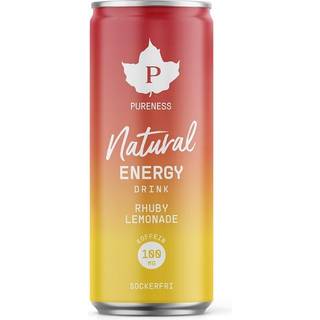 Pureness Natural Energy Drink, Rhuby Lemonade, 24-pak