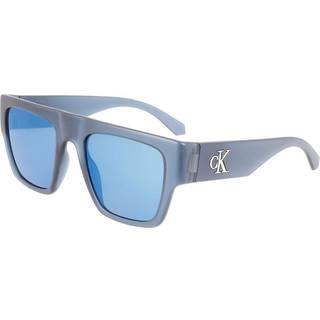 Calvin Klein Unisex CKJ22636S 405 Solbriller Plast Blå Blå Firkantet Normal