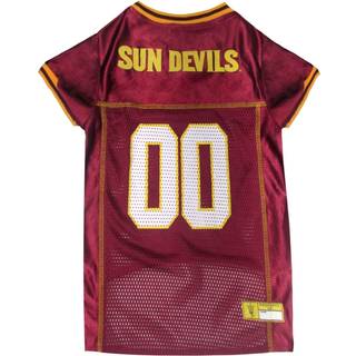 K?ledyrs f?rste NCAA College Arizona State University Mesh Jersey for Dogs & Cats X-Small. Licenseret Big Dog Jersey med dit foretrukne fodbold/b