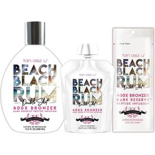 Tan Asz U Beach Black Rum Selvbruningslotion 400X Double Shot Bronzer Glutenfri, Vegansk, Uden dyreforsøg, Dyb næring, 400 ml