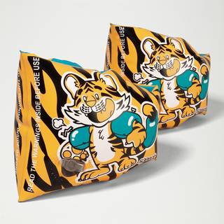 Infant Learn to Swim Aanadi Bengali Tiger Cub Armbands - Orange