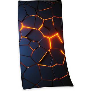 Lava 3D Håndklæde 75x150cm Naturkræfter Håndklæde 961853