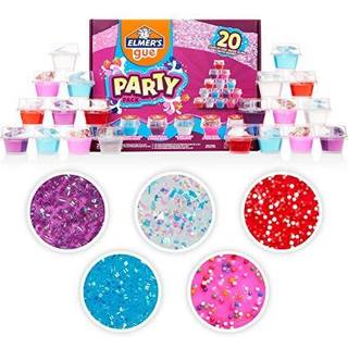 Elmer's PKG Gue Premade Slime Kit inkluderer sjove unikke tilf?jelsespartipakke 20 t?lling