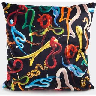 Seletti Cushions - 'Snakes' cushion in MULTICOLOR POLYESTER/PLUME