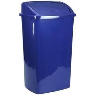 Affaldsspand plast med svinglåg 26 liter 35,2x48cm blå