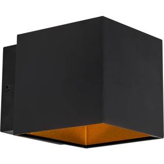 Design væglampe sort / guld inkl. LED - Caja