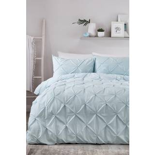 Serene Serene Blue Lara Duvet Cover And Pillowcase Set