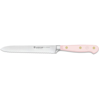 Wüsthof Classic Colour Savtakket Universalkniv 14 Cm - Forskærerknive & Trancherknive Stål Pink Himalayan Salt - 1061708414