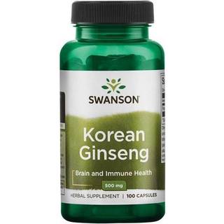 Koreansk ginseng, 500 mg - 100 kapsler
