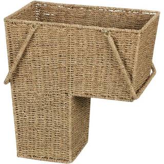 Husholdning Essentials ML-5647 SEAGRASS WICKER STAPE STEP BASET MED HANDLING | Naturlig brun