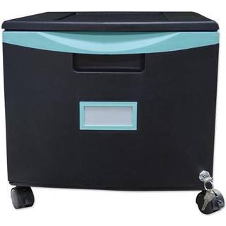 Storex 61270u01c filskab 1-skaler sort/teal
