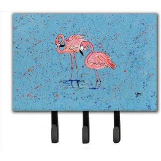 """" Caroline's Treasures 8566th68 Flamingo Leash eller Key Holder Large Multicolor """"