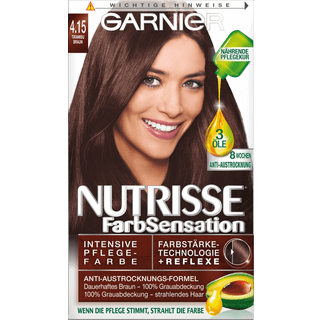 Garnier Nutrisse Color Sensation permanent hårfarve farve 4.15 Tiramisu